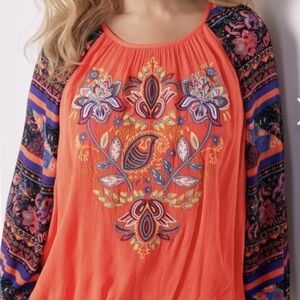 Soft Surroundings Blame Rio Coral Top Elastic Waistband